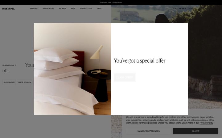 Skærmbillede af riseandfall.co