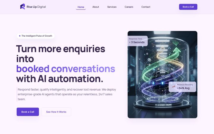 Screenshot of riseupdigital.uk