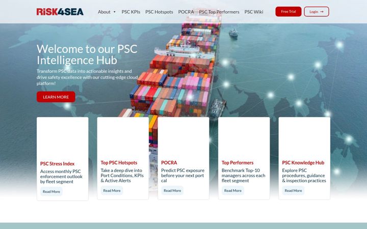 Captura de pantalla de risk4sea.com