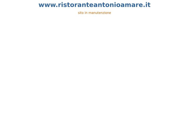 Captură de ecran a ristoranteantonioamare.it
