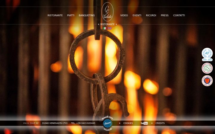 Screenshot of ristorantedaceleste.com
