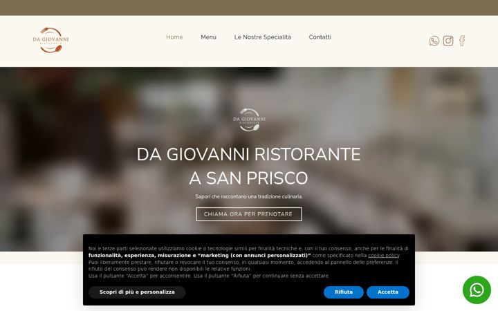 ristorantedagiovannisanprisco.com
