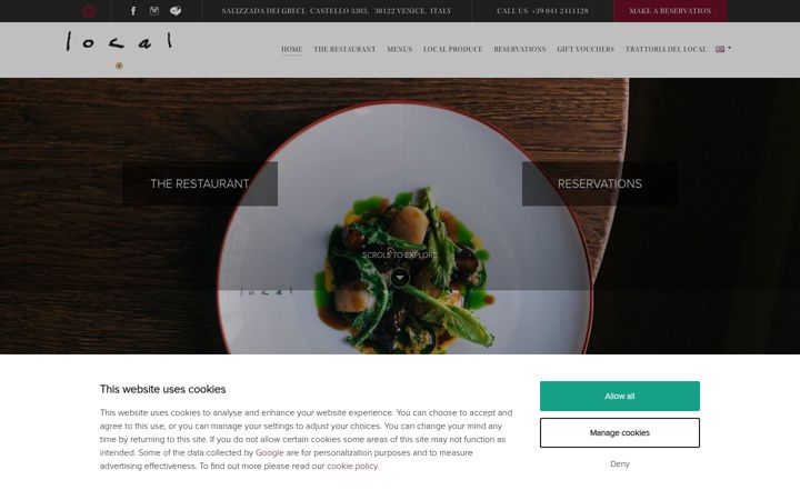 Screenshot di ristorantelocal.com