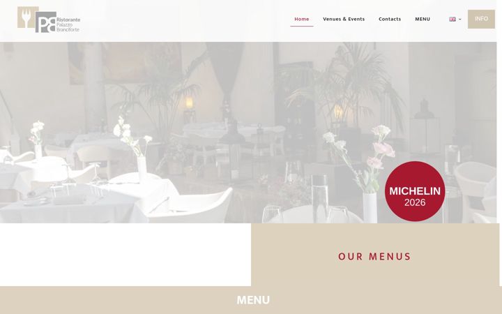 Screenshot ta' ristorantepalazzobranciforte.it