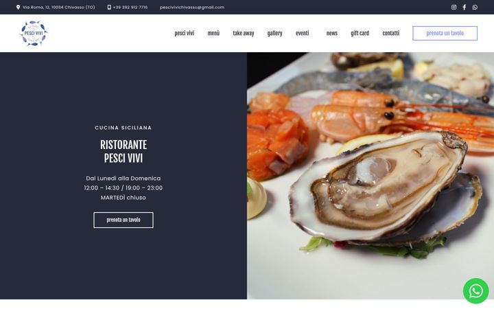 Screenshot ta' ristorantepescivivi.it
