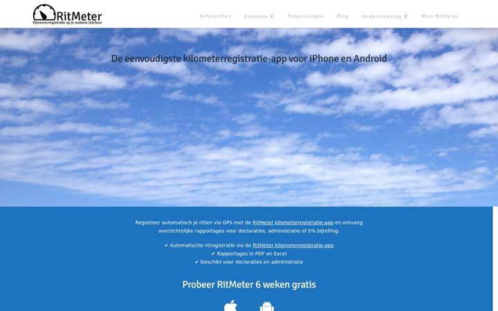 Snímek obrazovky ritmeter.nl
