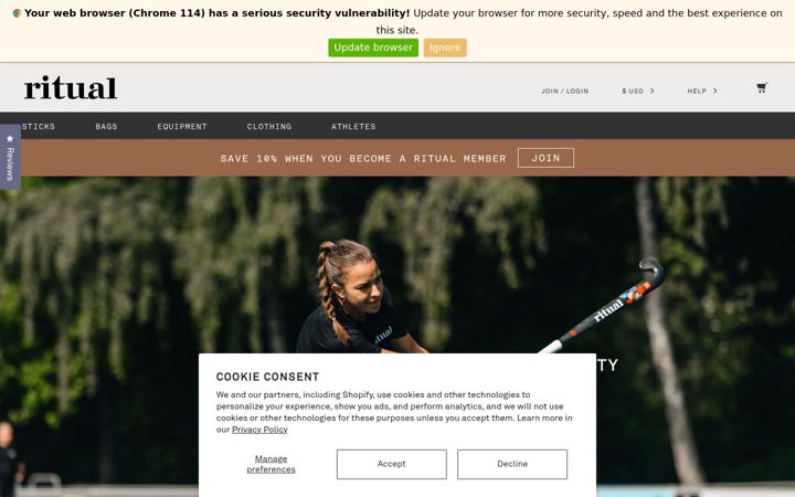 Screenshot of ritualhockey.cn