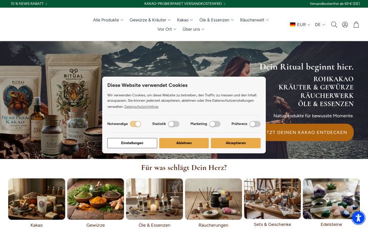 Screenshot of ritualmanufaktur.de