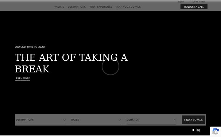 Screenshot of ritzcarltonyachtcollection.com