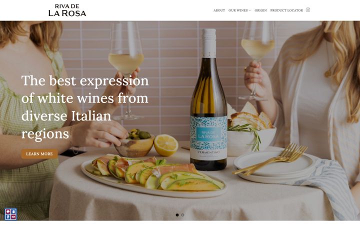 Ekrano kopija rivadelarosawine.com