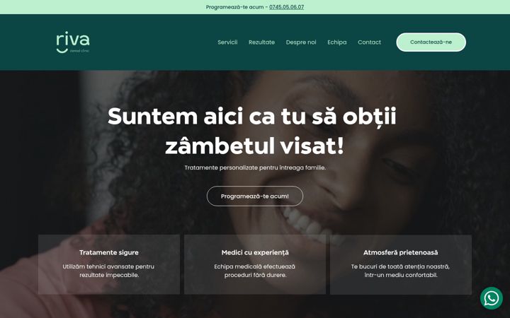 Zrzut ekranu rivadent.ro