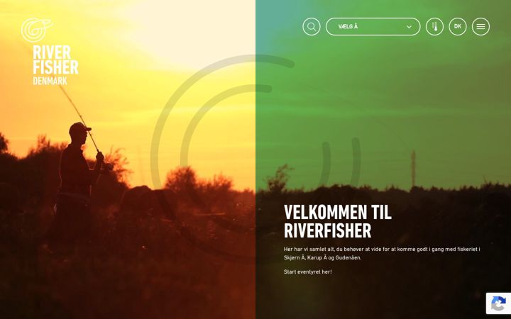 Screenshot van riverfisher.dk