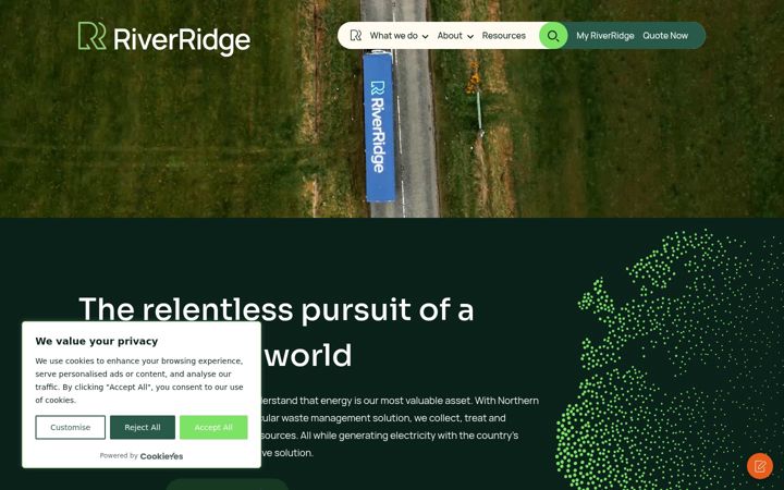 Екранна снимка на riverridge.co.uk