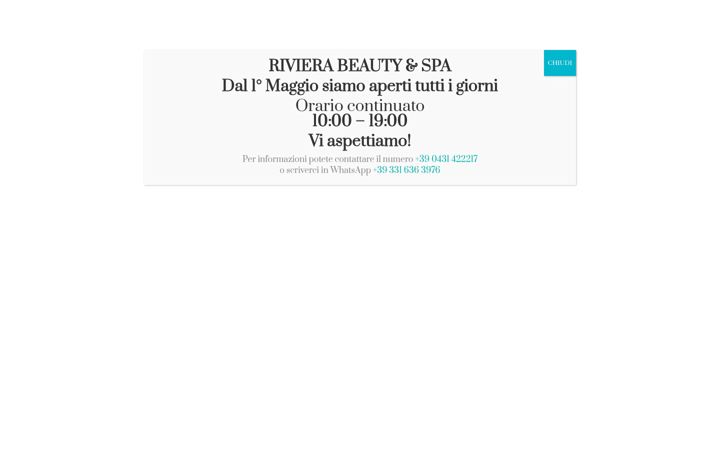 Captura de pantalla de rivierabeautyspa.it