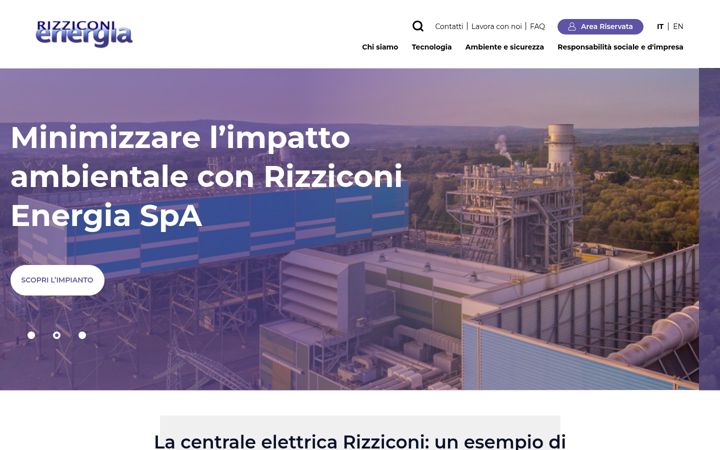 Screenshot di rizziconienergia.it