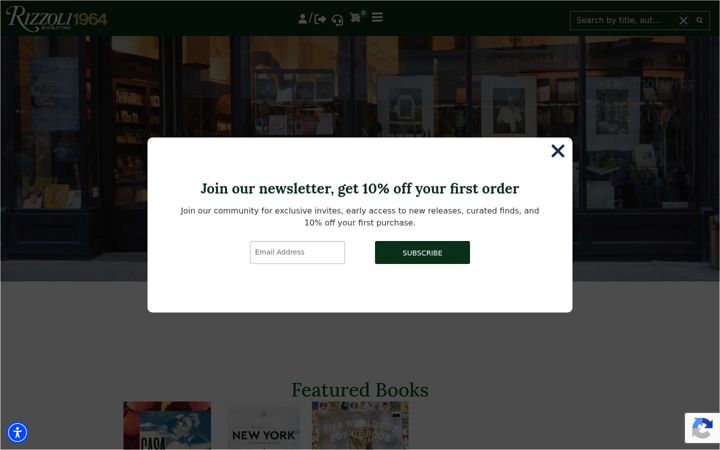 Screenshot of rizzolibookstore.com