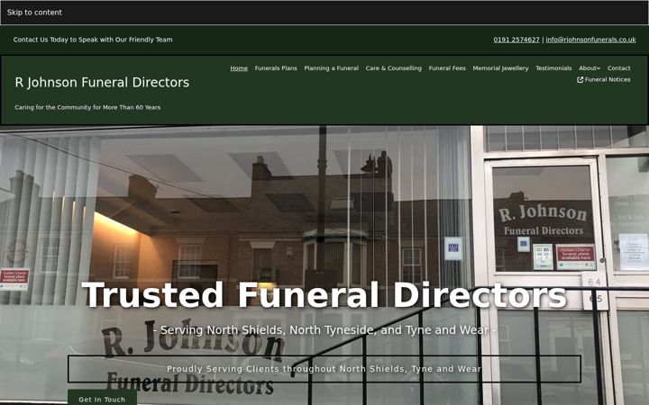 rjohnsonfunerals.co.uk