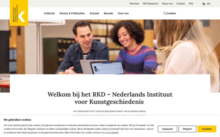 Screenshot of rkd.nl
