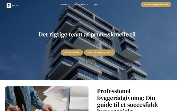 Screenshot of rkvv.dk