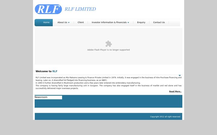 Skærmbillede af rlfltd.com