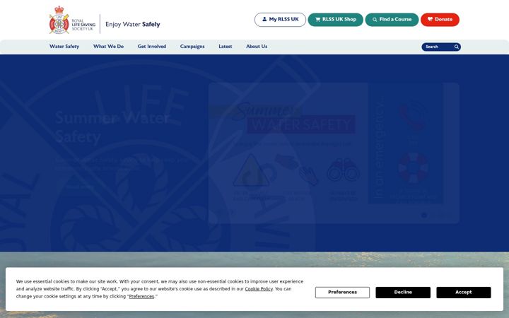 Screenshot of rlss.org.uk
