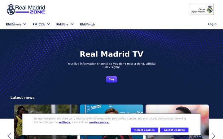Screenshot of rmadrid-sports.com