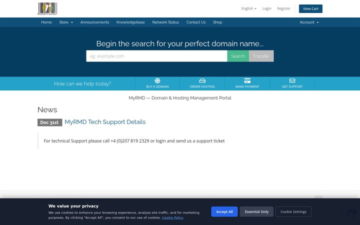 Screenshot of rmdworld.com
