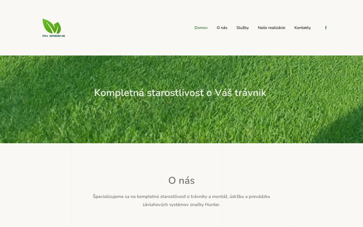 Screenshot of rmgreens.sk