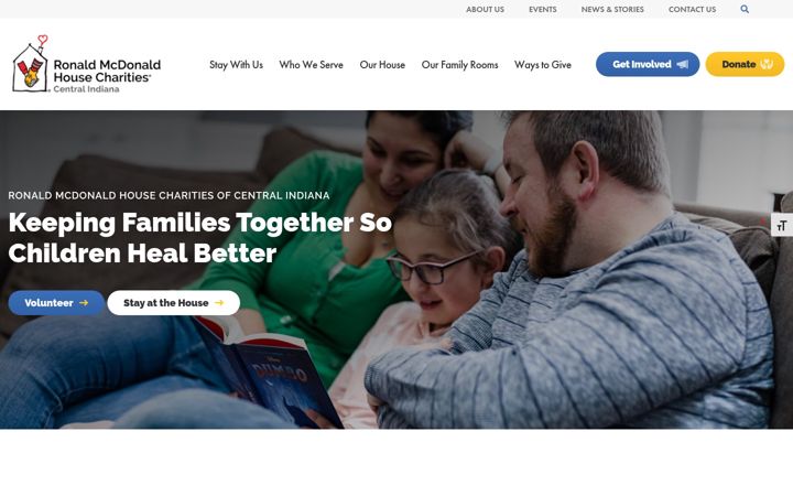 Screenshot of rmhccin.org