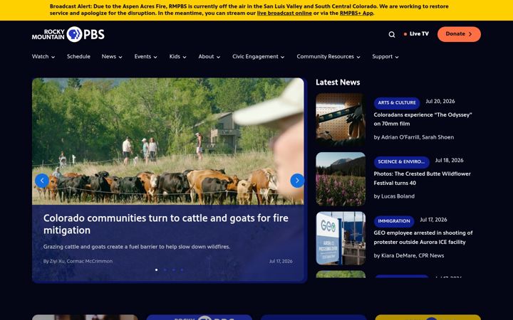 Screenshot of rmpbs.org