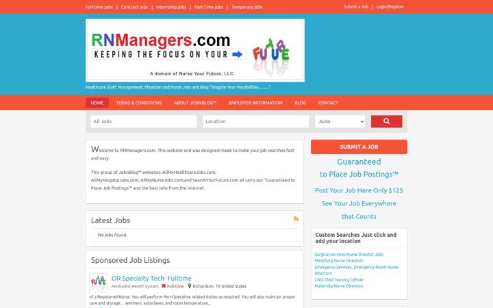 Posnetek zaslona rnmanagers.com