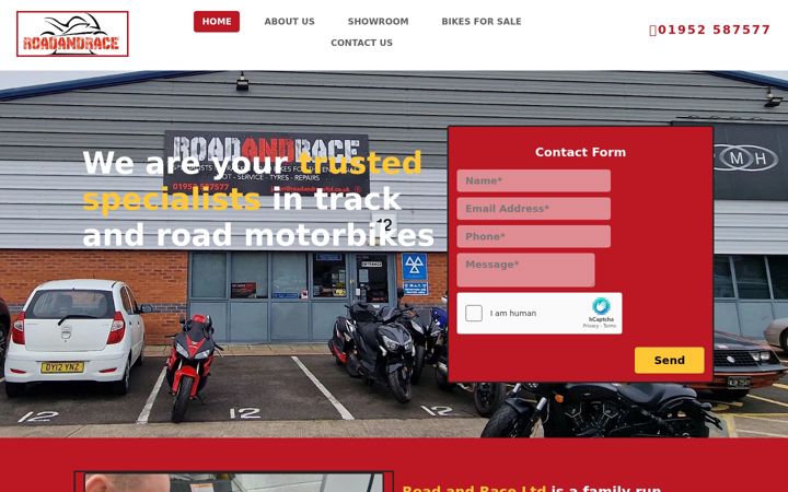 Screenshot di roadandracemotorcyclesltd.co.uk