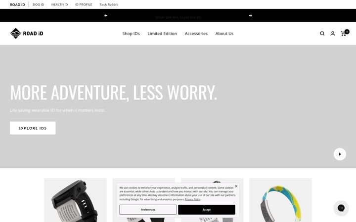 Screenshot of roadid.com
