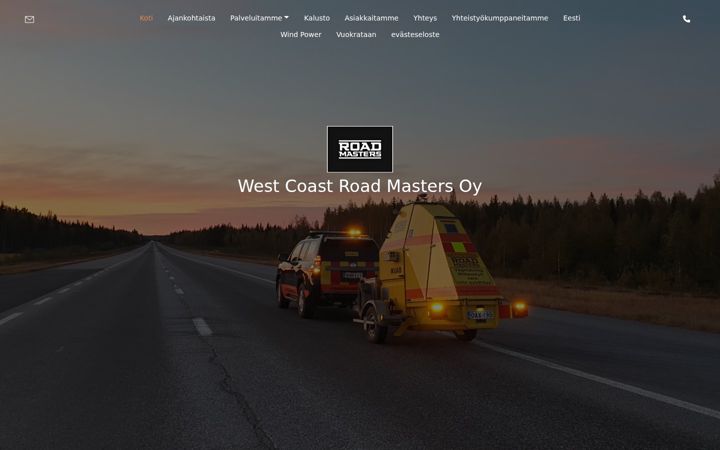 Screenshot of roadmasters.fi