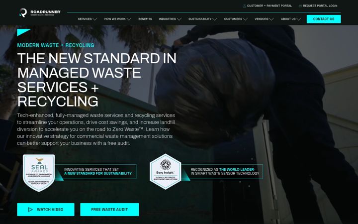 Screenshot of roadrunnerwm.com