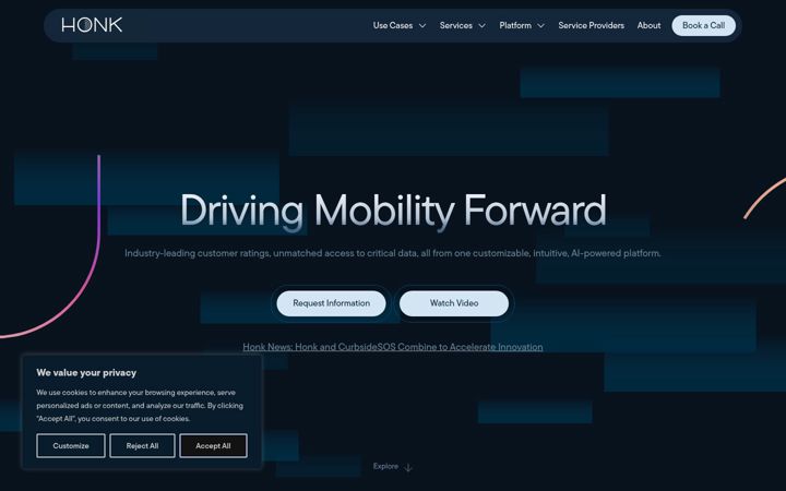 Screenshot of roadstruck.com