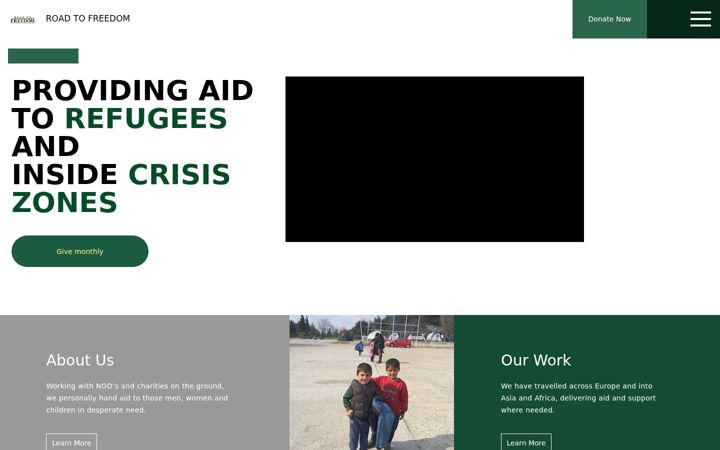 Screenshot of roadtofreedom.org.uk