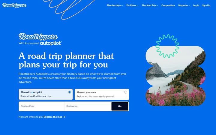 Képernyőkép: roadtrippers.com