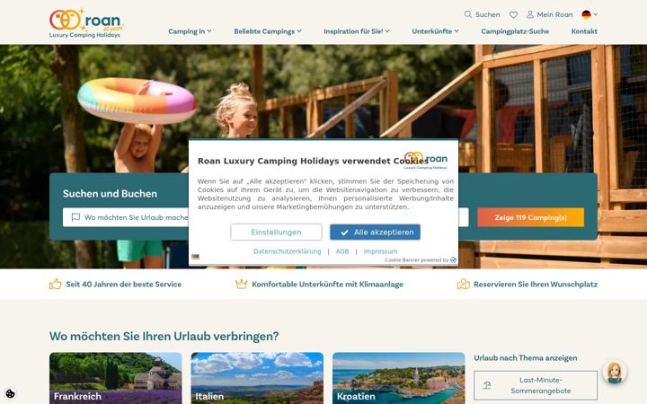 Screenshot of roan.de