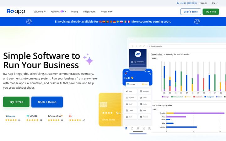 Screenshot of roapp.io