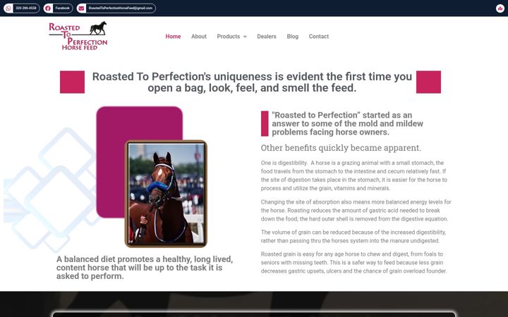 Screenshot of roastedtoperfection.com