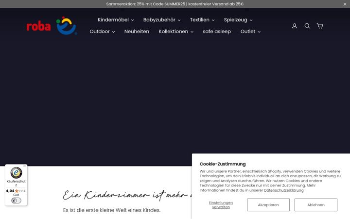 Screenshot of roba-kids.com