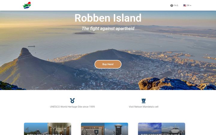 Skjámynd af robben-island-capetown.com