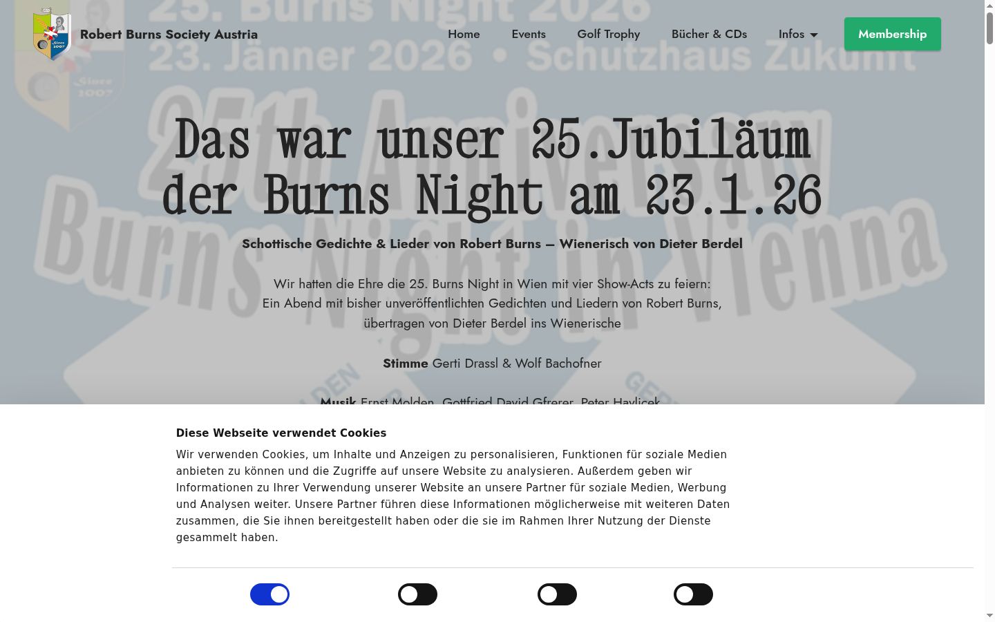 Screenshot tal-banner tal-kunsens muri qabel kwalunkwe interazzjoni