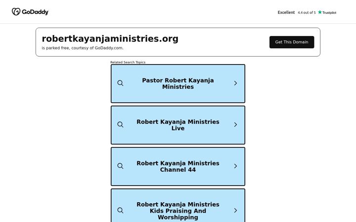 Screenshot of robertkayanjaministries.org