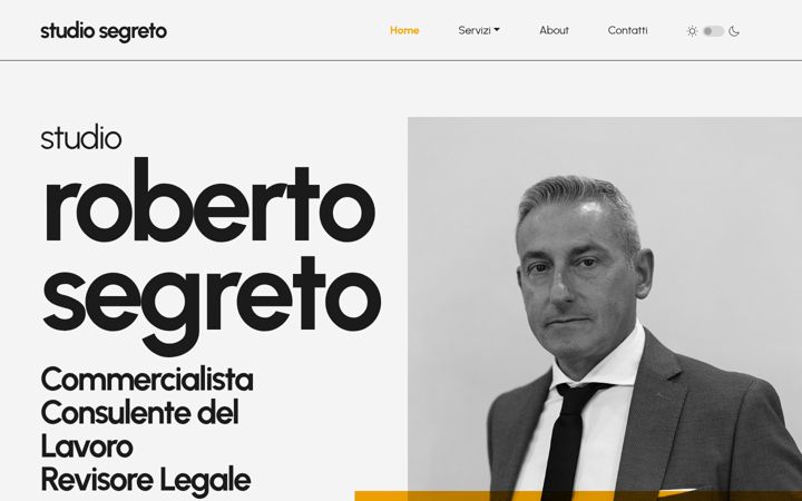Screenshot stránky robertosegreto.it