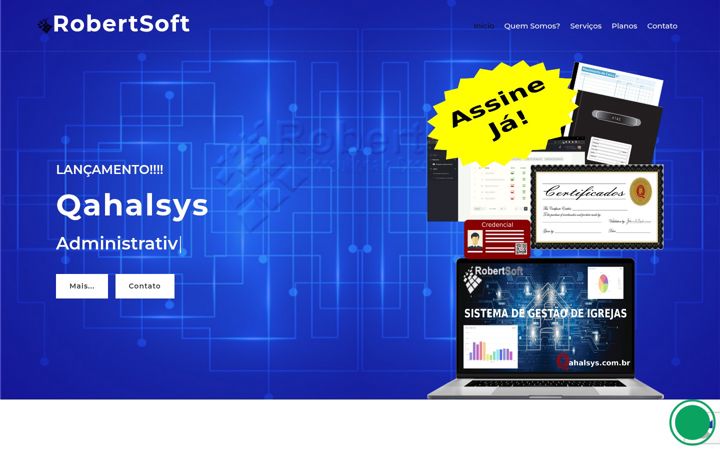 Screenshot of robertsoft.com.br