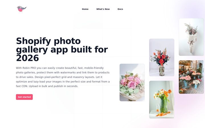 Screenshot of robinpro.gallery