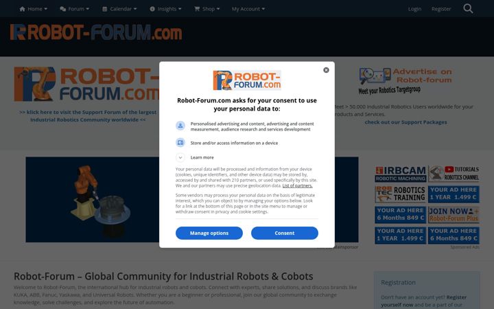 Screenshot of robot-forum.com