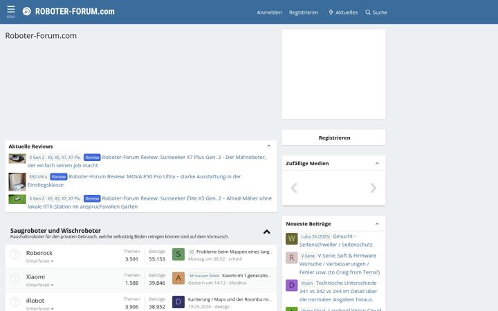 Screenshot of roboter-forum.com